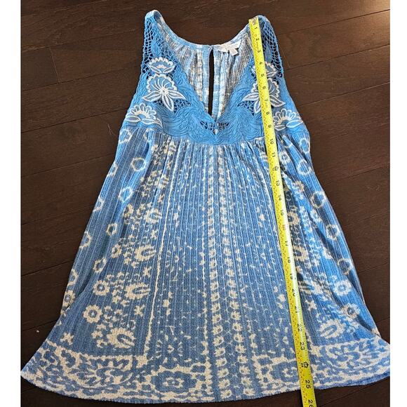 Lucky Brand Women's Blue Boho Swing Tank Top Small - Picture 5 of 8